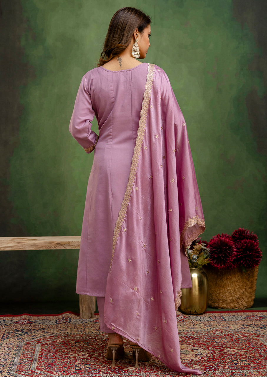Women Anarkali Kurta and Pant Dupatta Sets (VC9712)