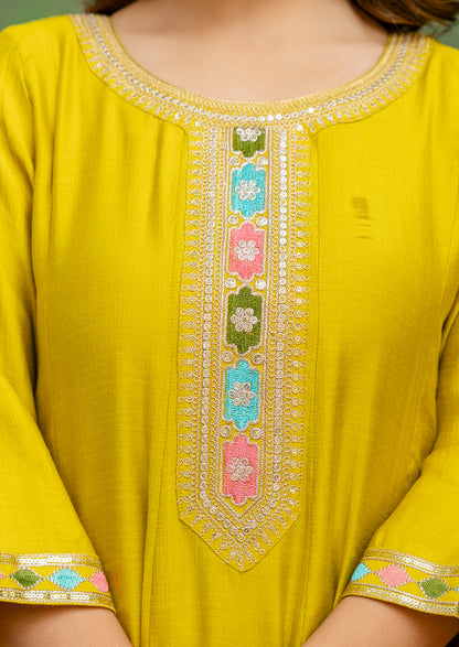 Silk Blend Fabrics with Embroidery (VC9717)