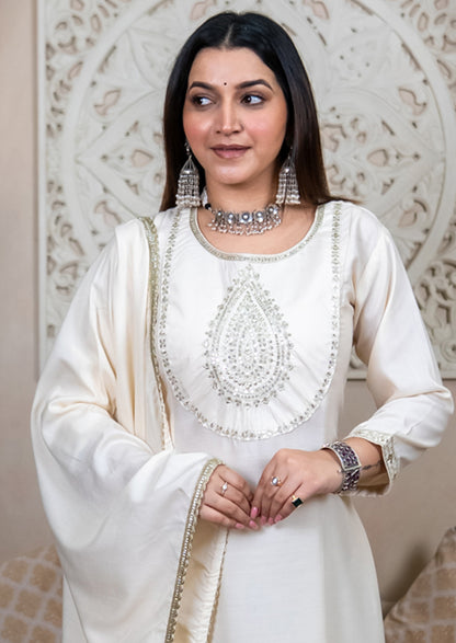 Sharvani Anarkali Kurta and Pant Dupatta Set (VV-9723)