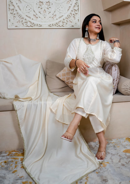 Sharvani Anarkali Kurta and Pant Dupatta Set (VV-9723)