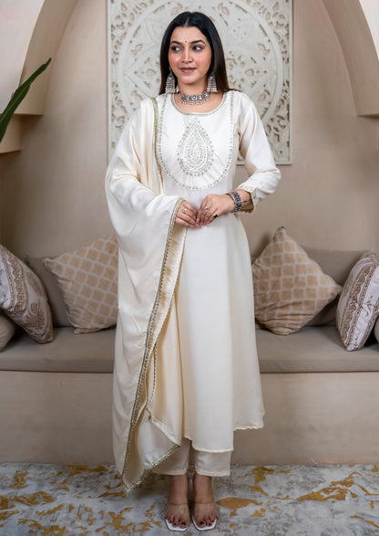 Sharvani Anarkali Kurta and Pant Dupatta Set (VV-9723)