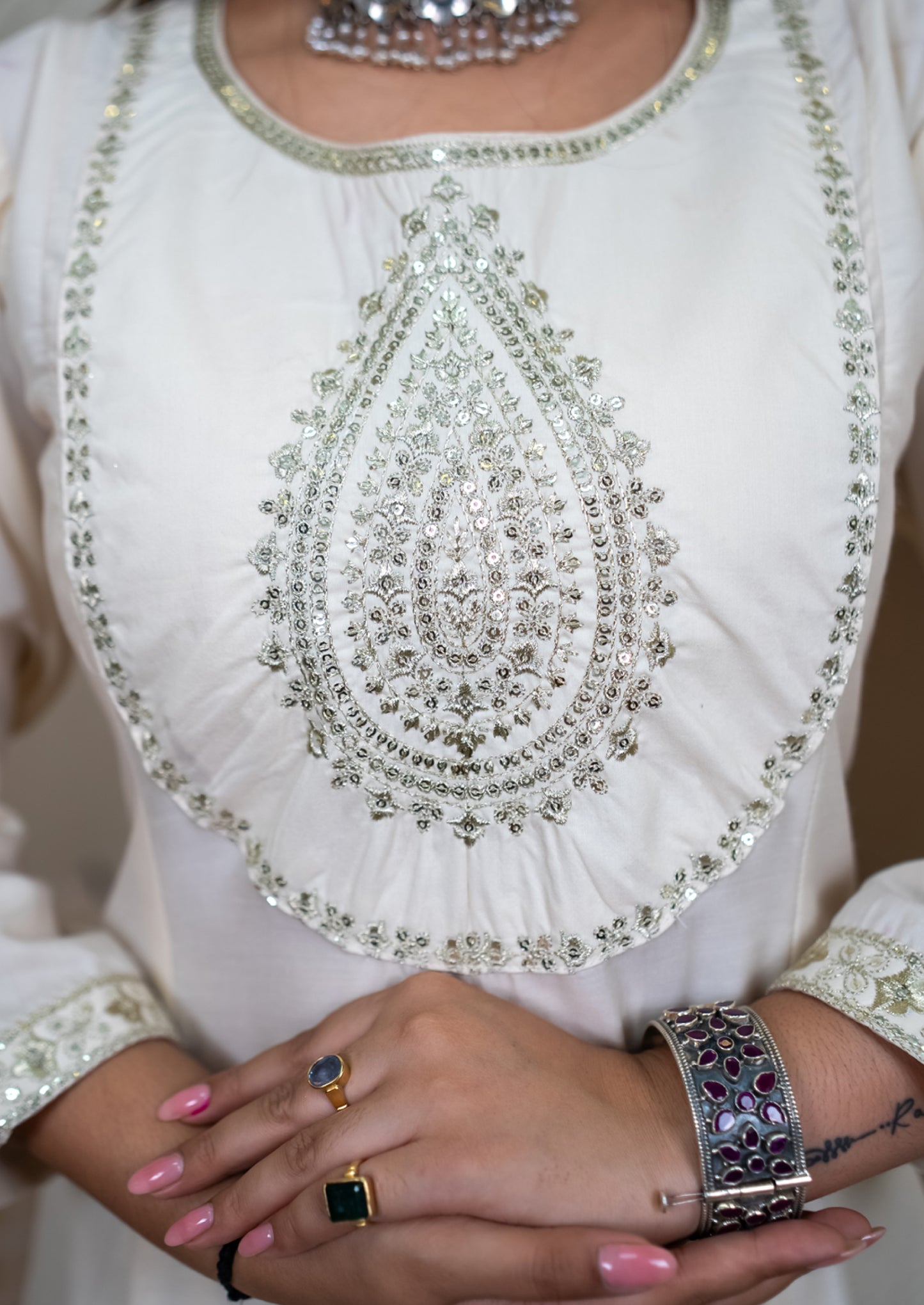 Sharvani Anarkali Kurta and Pant Dupatta Set (VV-9723)